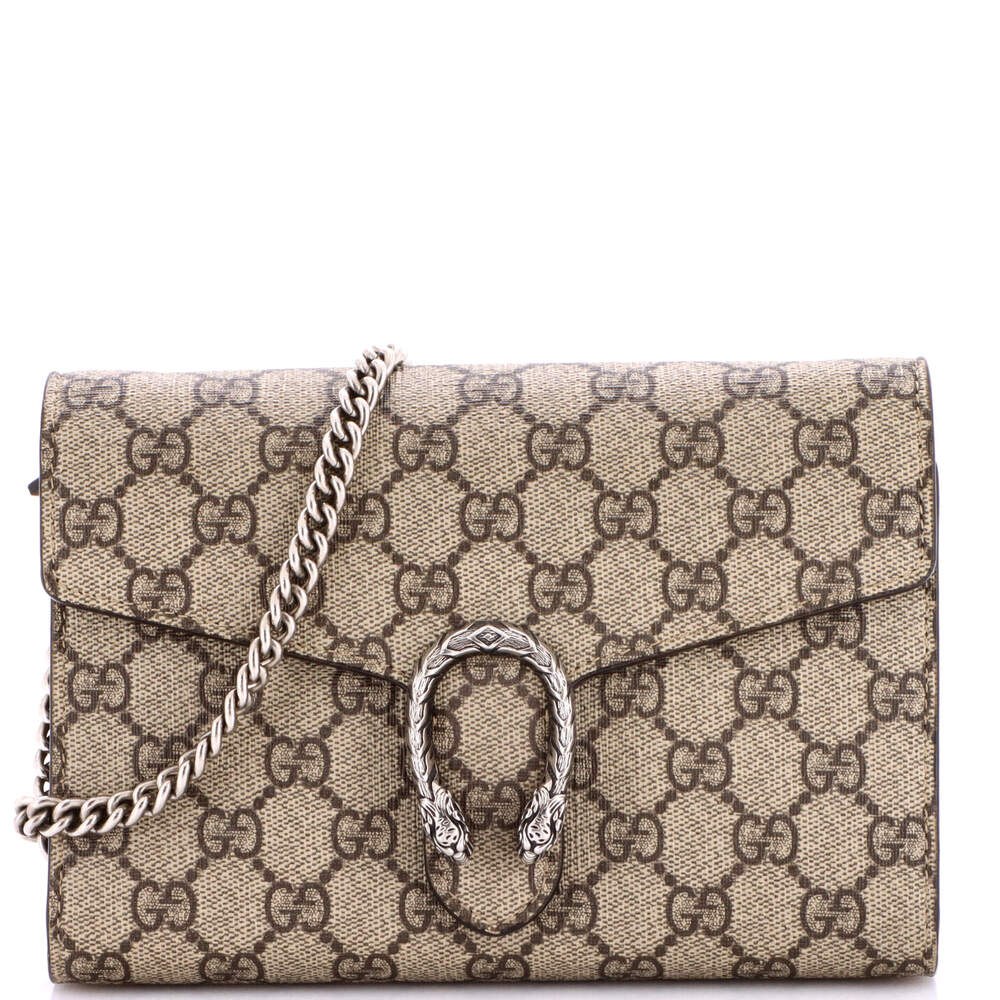 Gucci Dionysus Chain Wallet Gg Coated #266103G14B